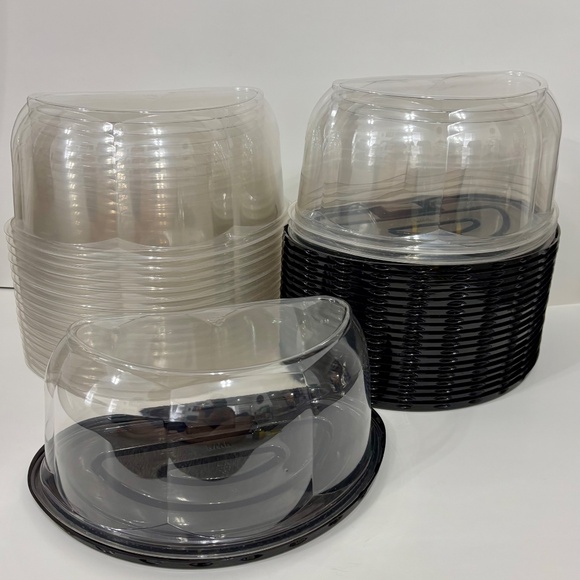 NEW Practiv Evergreen 5” Rose Dome Lid and Base for Half Round 8" Cake - Picture 3 of 3